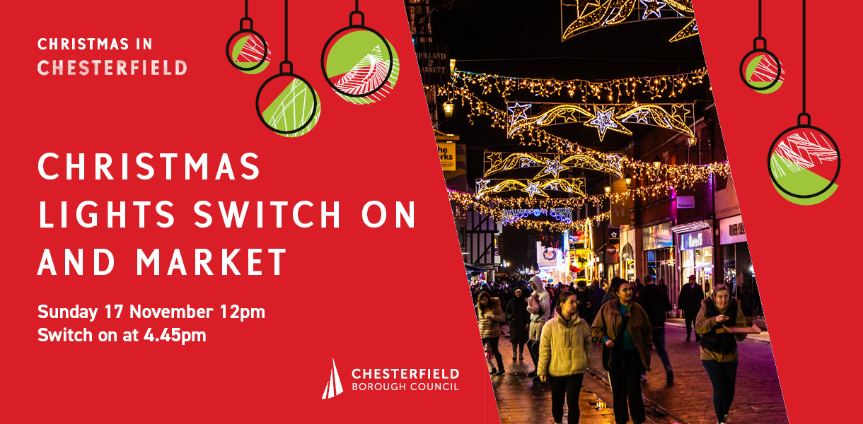 Christmas Lights Switch On and Market