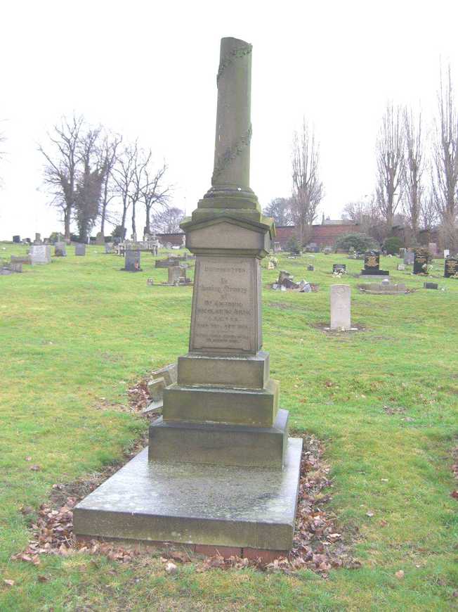 Spital Cemetery gravestone of Antonio Nicolau da Silva