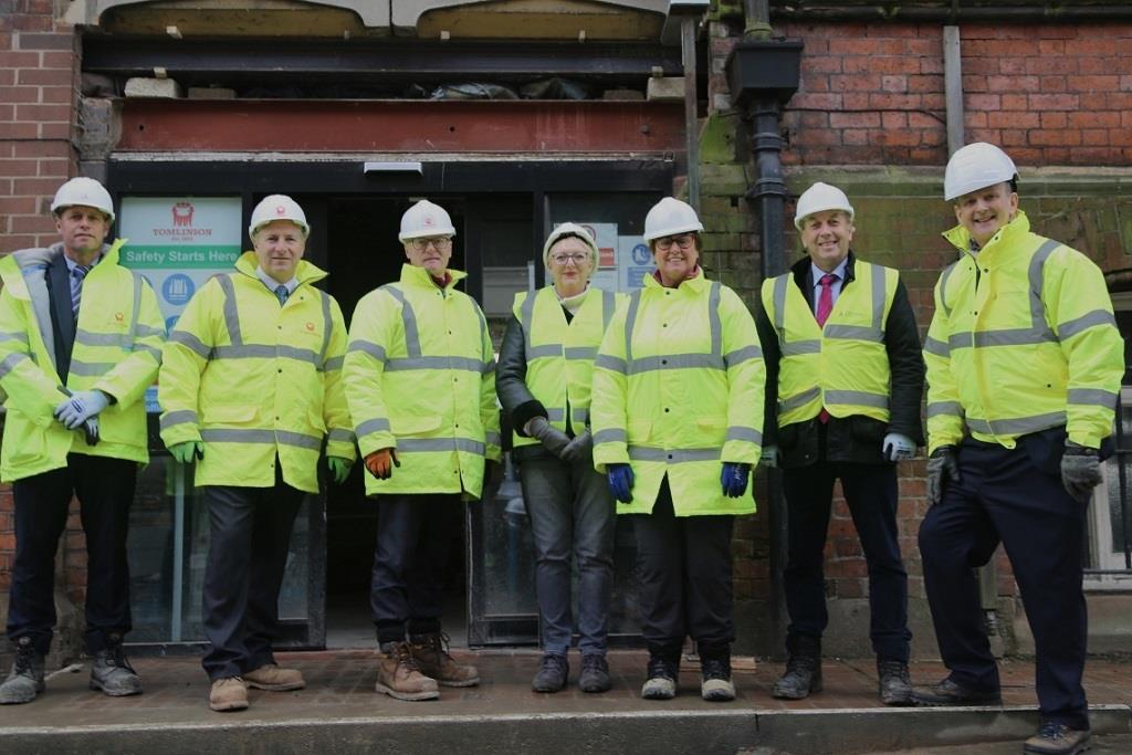 Representatives From G F Tomlinson And Chesterfield Borough Council toured the site recently