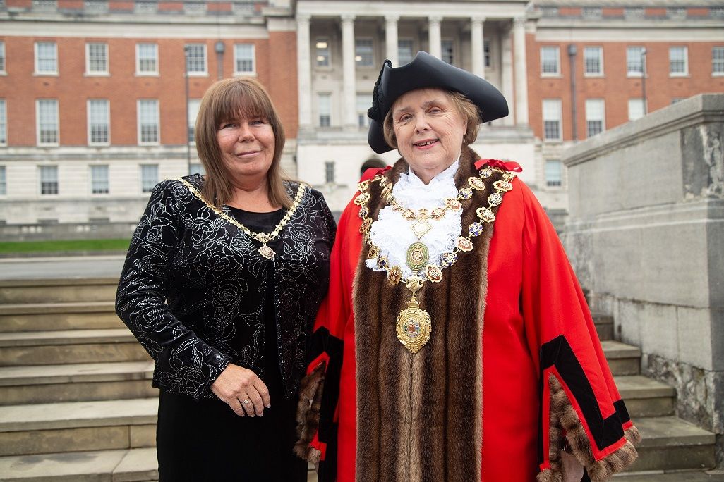 Mayor Jenny Flood and Mayoress Heather Hopkinson