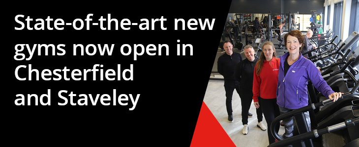 Link to 'State-of-the-art new gyms now open in Chesterfield and Staveley' page